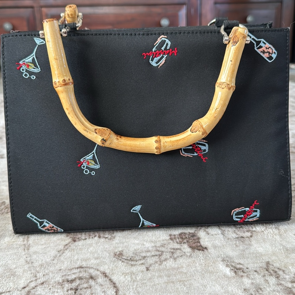 Unique Bamboo Handle Martini Purse